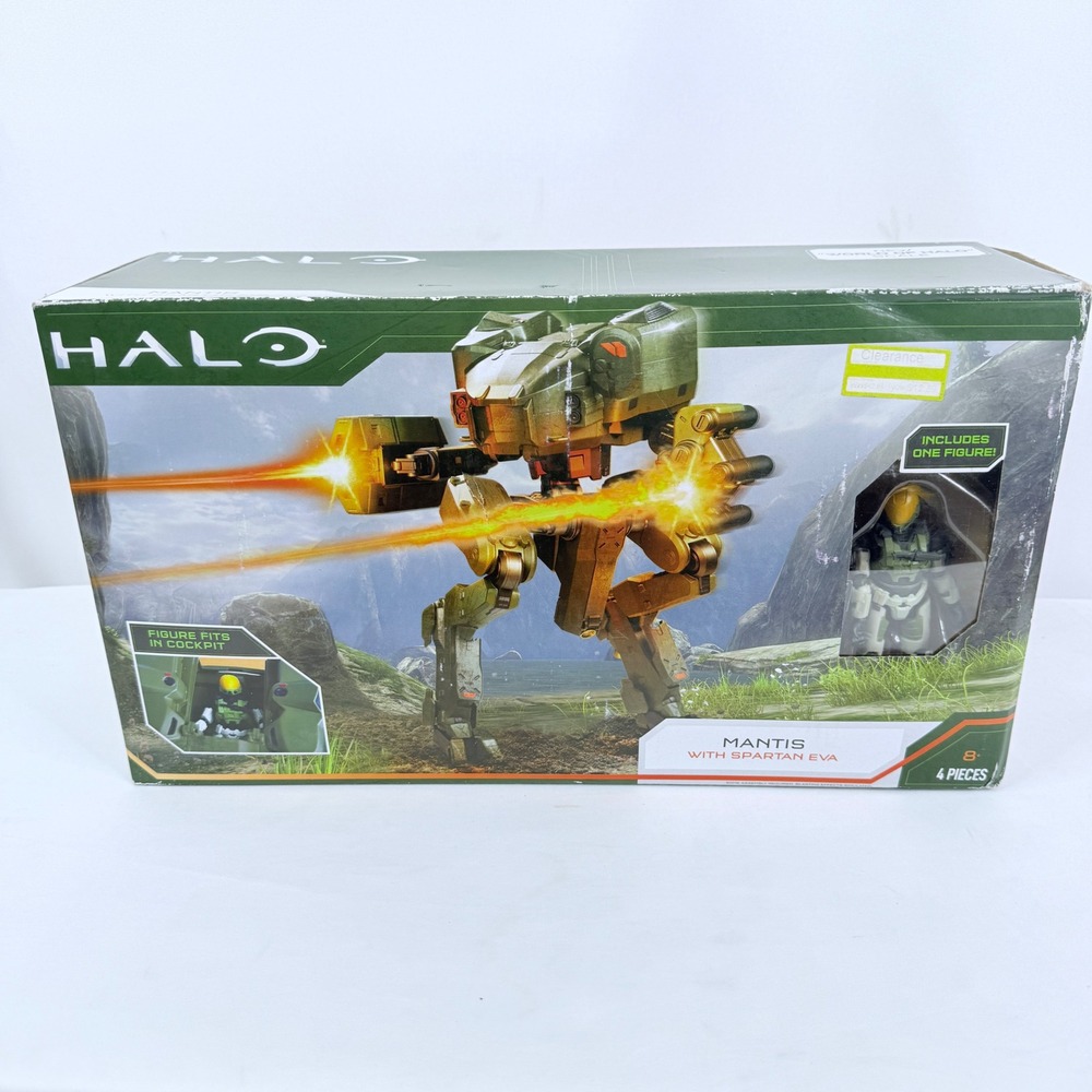 Halo World of Halo Mantis Vehicle with Spartan EVA Action Figure HLW0152 New